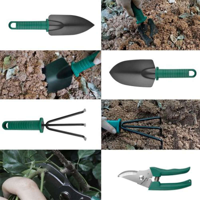 Exquisite 5 Piece Garden Tool Set Green