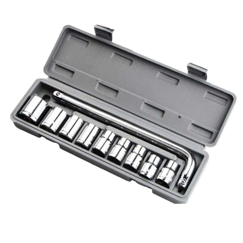 Multifunctional Xf0928 Wrench Combination Hand Tool Socket Set 10 Pieces