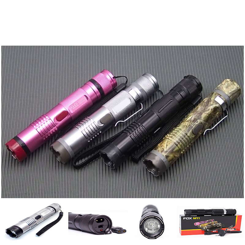 Portable Stun Gun Fox M11 Stun Gun With Led Light Flashlight
