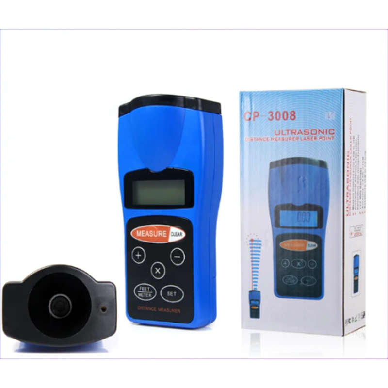 Exquisite And Convenient Cp-3008 Ultrasonic Range Finder Laser Point Range Finder Lcd Display
