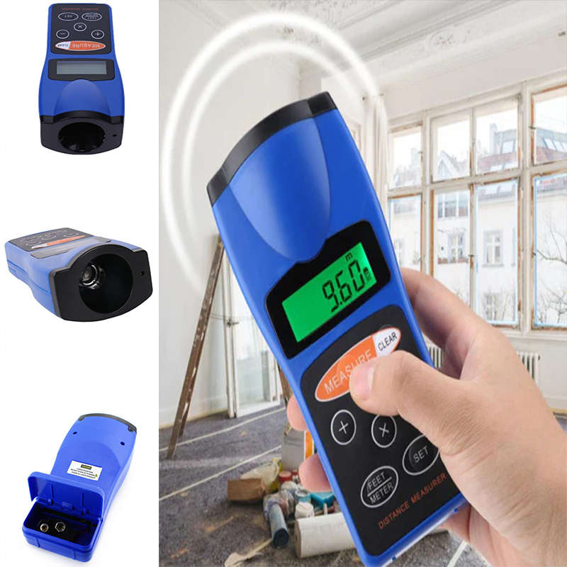Exquisite And Convenient Cp-3008 Ultrasonic Range Finder Laser Point Range Finder Lcd Display