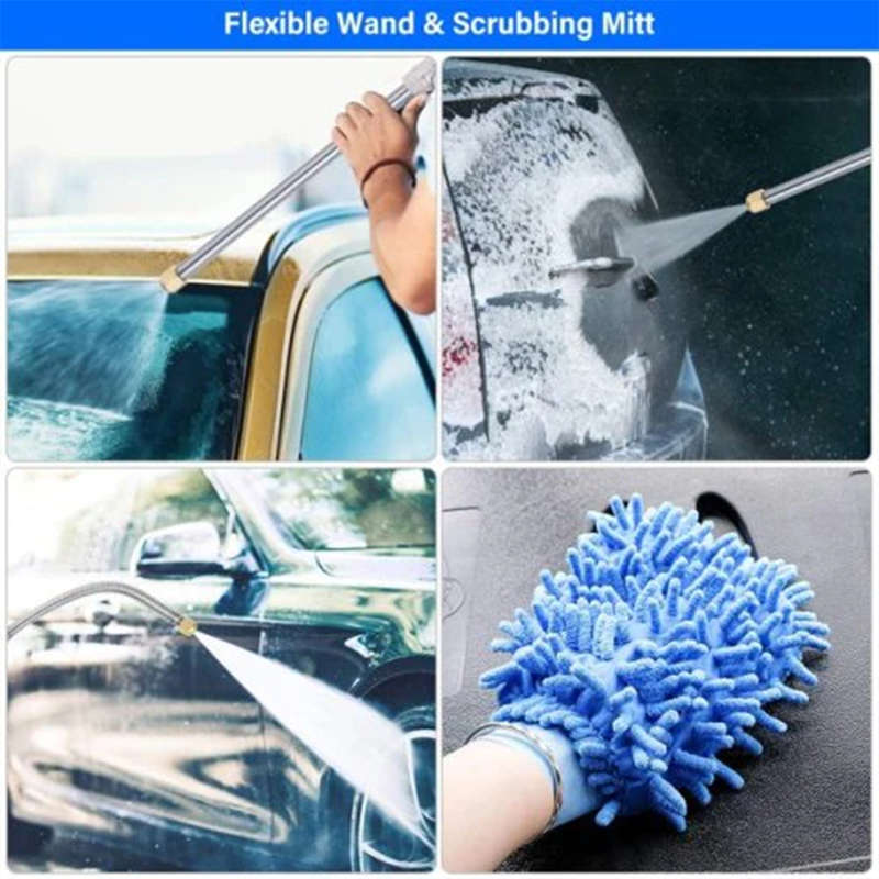 Powerful High Pressure Power Washer Nozzle Water Pipe Wand