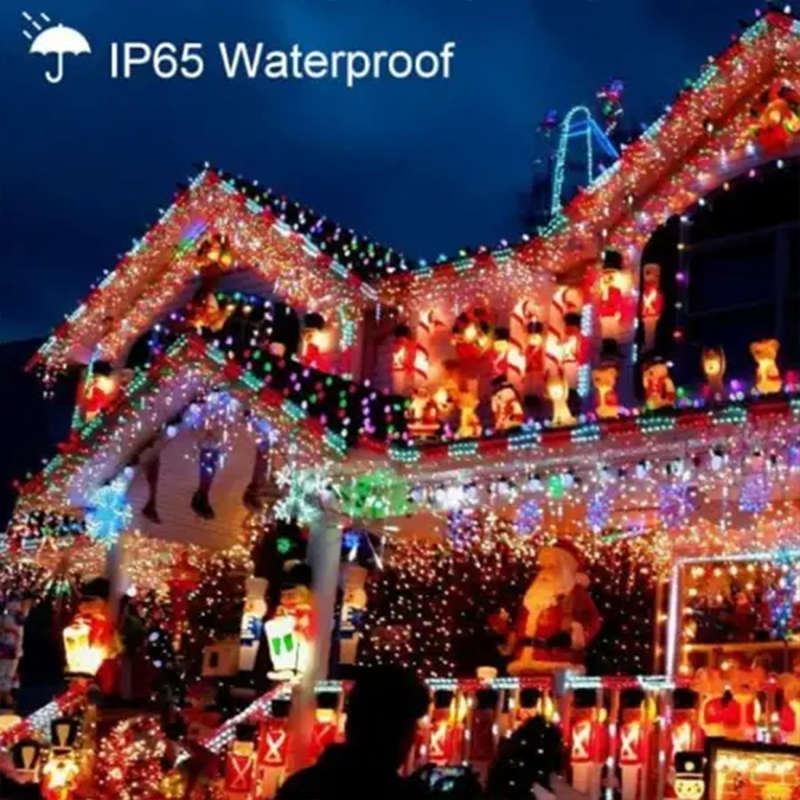 Beautiful And Eye-Catching 10M Rgb Led Solar Light 100Leds