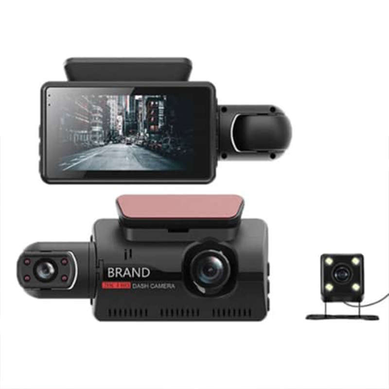 Safe High-Definition 1080P 3-Inch Screen Dual-Channel Driving Recorder Equipped With Rear Probe