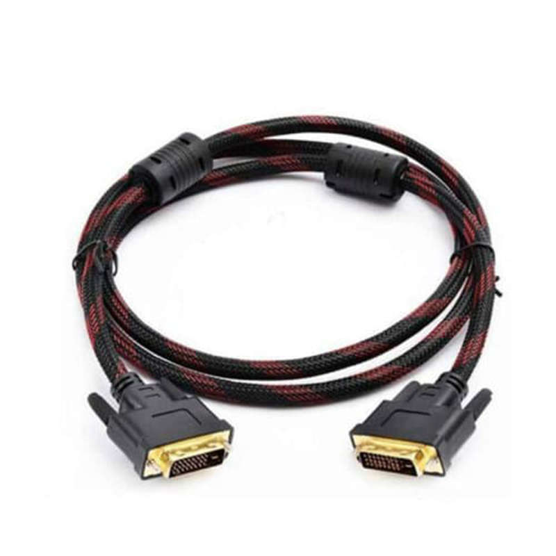 Affordable And Convenient High Speed Dvi Cable 1.5M Gold Plated Plug Male To Male Dvi To Dvi 24+1 Ca