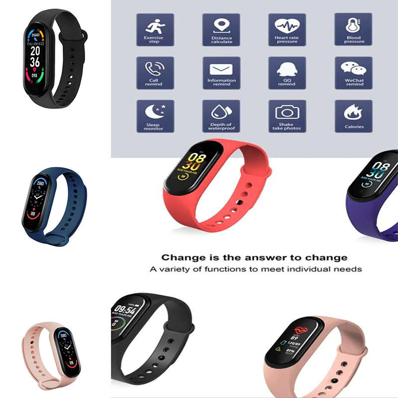 Exquisite M6 Smart Band With Heart Rate Monitor Fit Pro App