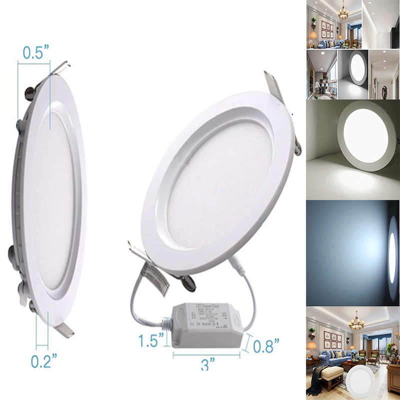 Affordable And Convenient 6W Panel Recessed Ceiling Light Downlight