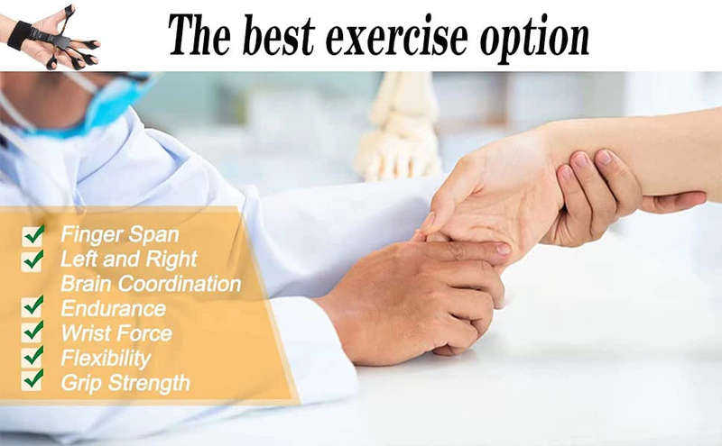 Exercise New Finger Grip Strengthener Hand Forearm Exerciser Finger Stretch Trainer Hand Treatment