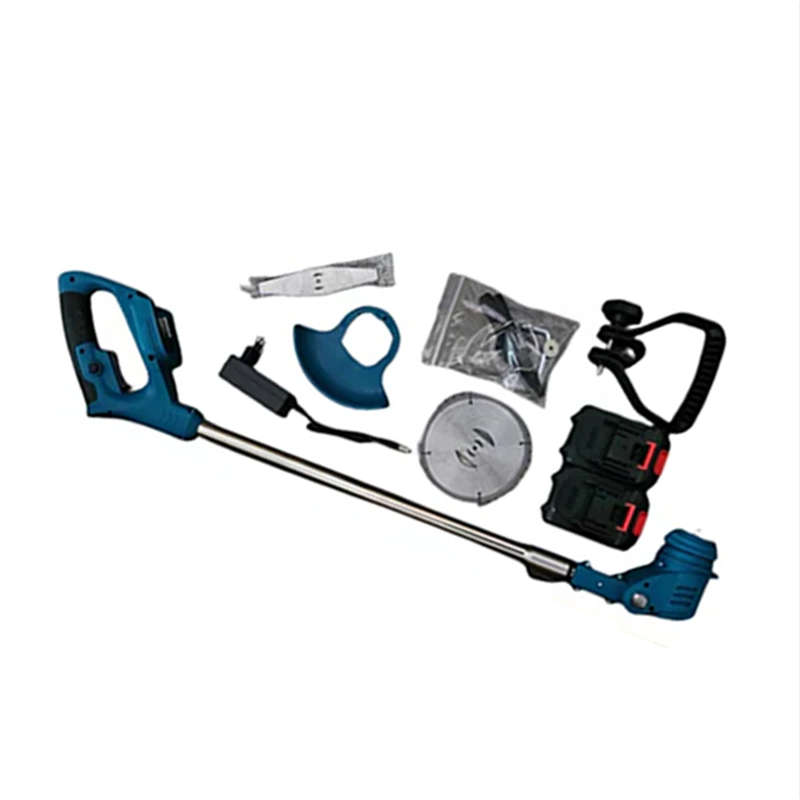 Portable Electric Cordless Lawnmower With Two Batteries