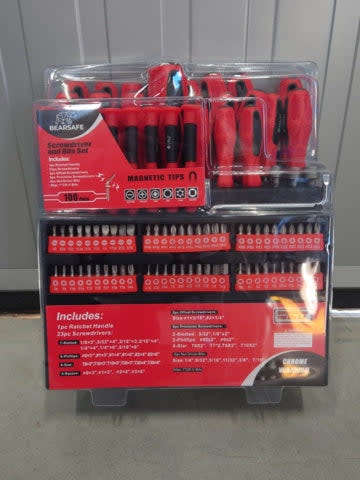 Screwdriver And Bit Set 100 Parts