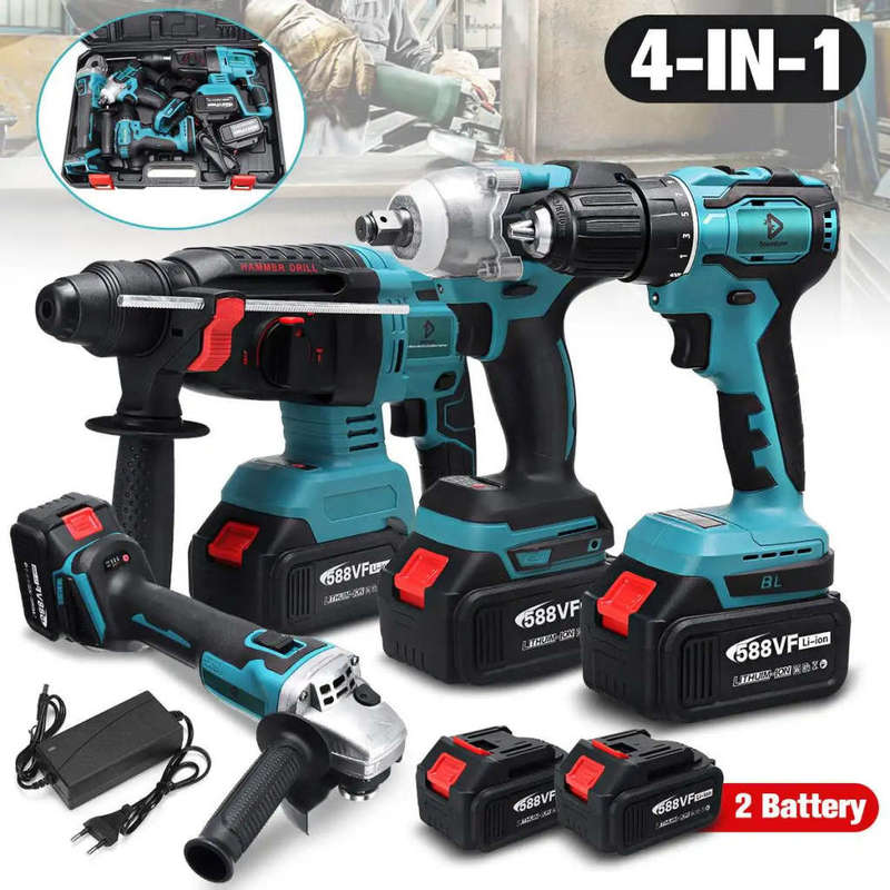 Multifunctional Professional Power Tools Set Of 4