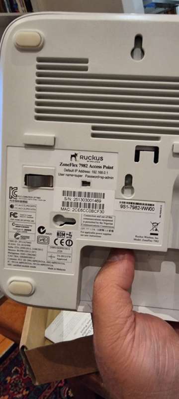 ruckus zf7982 not tested