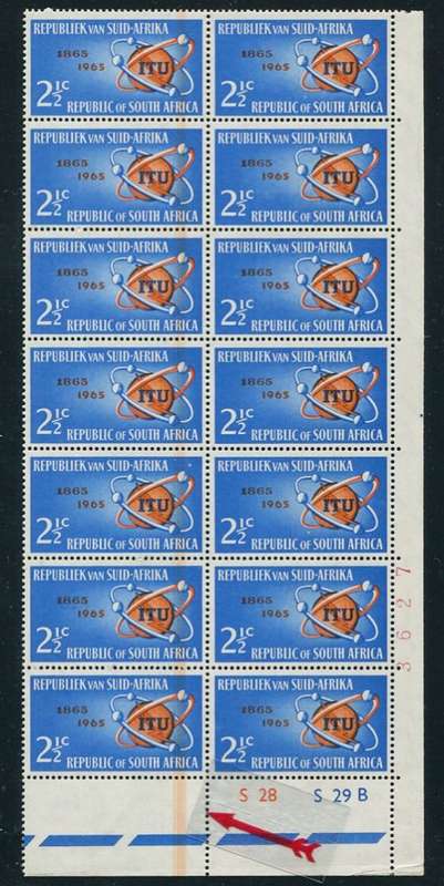 RSA 1965 ITU LARGE BLOCK WITH ORANGE DOCTOR BLADE FLAW