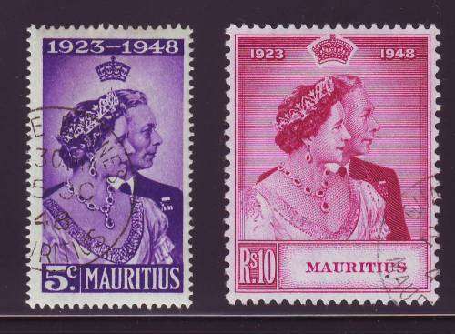 MAURITIUS  KGV1 & QE11 USED LOT