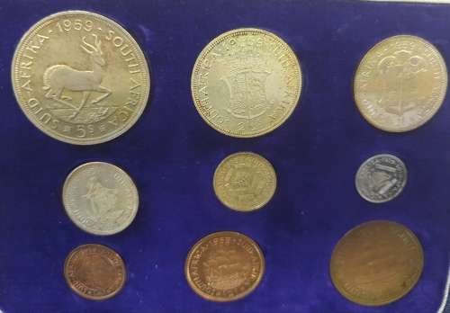 RARE SA 1959 PROOF SET - SUPERB IN ORIGINAL CASE!