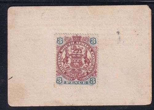 MARSHALL HOLE 3d CURRENCY CARD - BOER WAR  - SCARCE