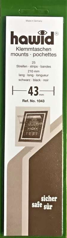 Hawid Stamp Mounts Various Widths