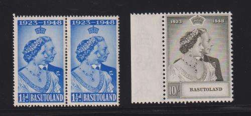 BASUTOLAND 1948 ROYAL SILVER WEDDING SET MINT