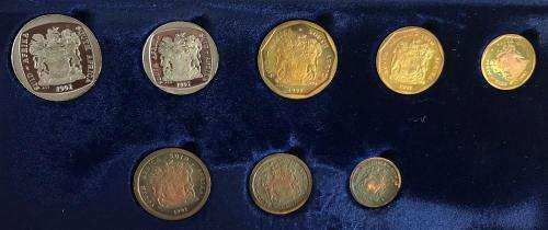 1992 PROOF SET 1/2c-R5
