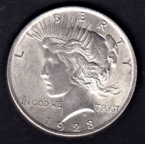 1923 PEACE SILVER DOLLAR