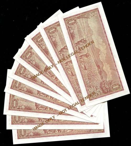 SA TW DE JONGH R1  UNC BANKNOTES IN SERIES X 9  -3RD ISSUE 1975