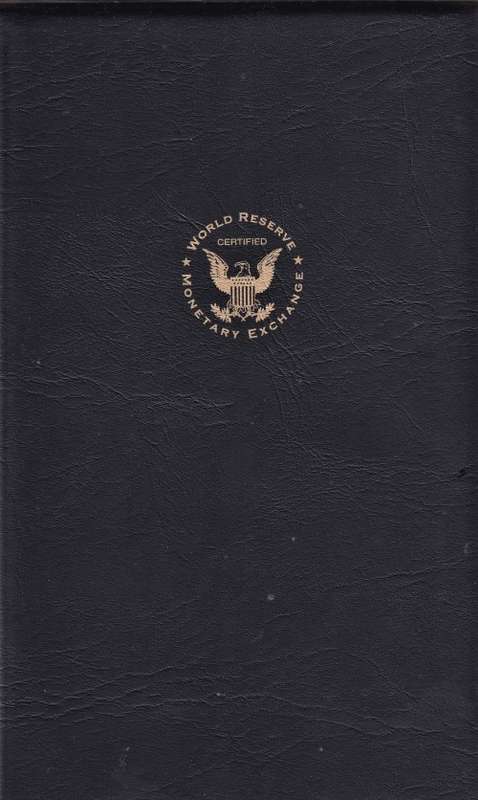 USA `BLACK ANGUS` UNCUT WASHINGTON  $1 BANKNOTES WITH CERT IN FOLDER