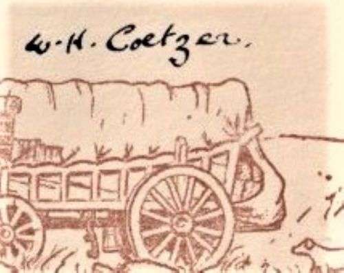 SA UNUSUAL 1938 VOORTREKKER  CANCELLATIONS - KRUGERSDORP -SIGNED