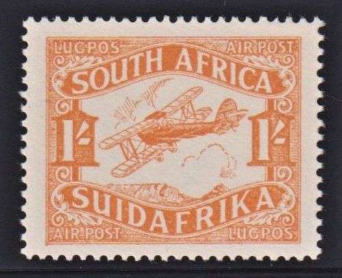 SA 1929  1/- AIRMAIL SUPERB UNMOUNTED  MINT- CV R770