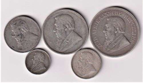 ZAR 1897 COIN COLLECTION - 5 coin set