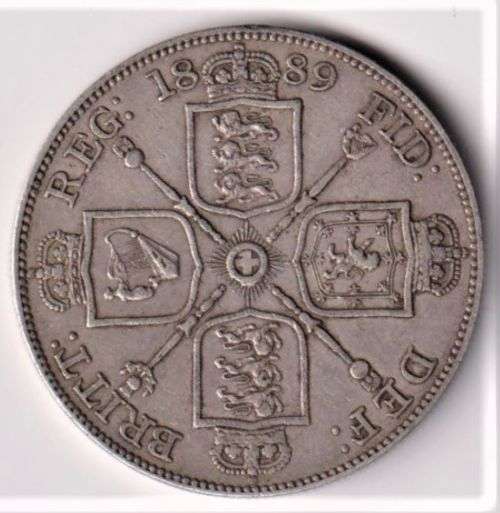 GREAT BRITAIN 1889 2 FLORIN COIN