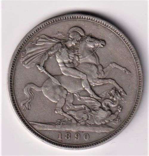 GREAT BRITAIN 1890 VICTORIAN CROWN