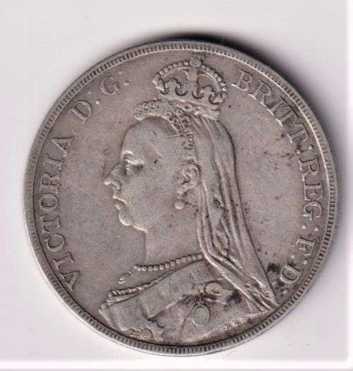 GREAT BRITAIN 1890 VICTORIAN CROWN