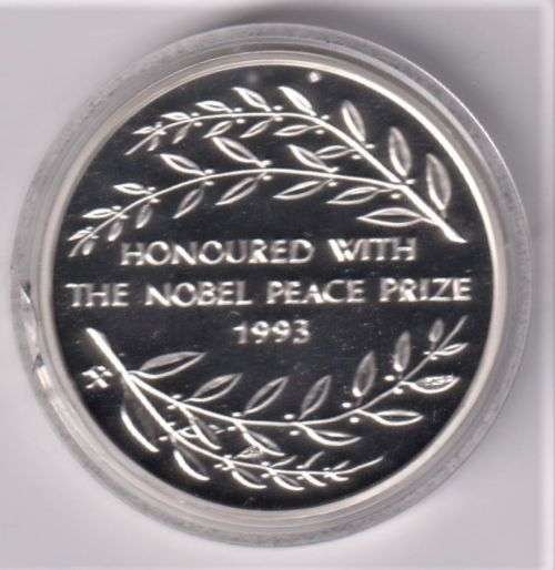 NELSON MANDELA SILVER COMMEMORATIVE COIN