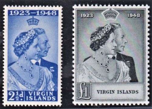 BRITISH COMMONWEALTH 1948 SILVER WEDDING #6 - GREAT MNH LOT!
