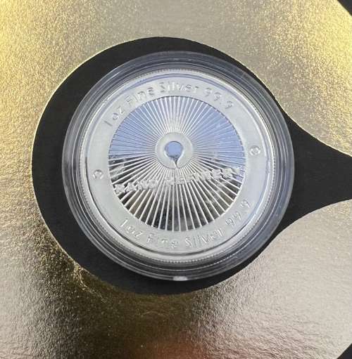 RAND REFINERY ONE OUNCE SILVER `ROUND` - 100 YEARS OF RAND REF