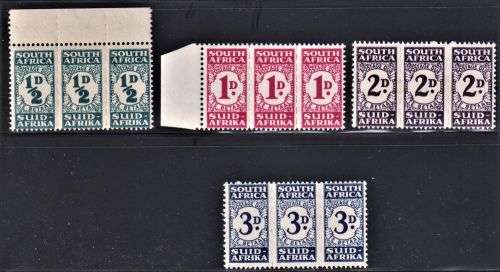 SA 1943-4 BANTAM WW11 POSTAGE DUES UNMOUNTED MINT