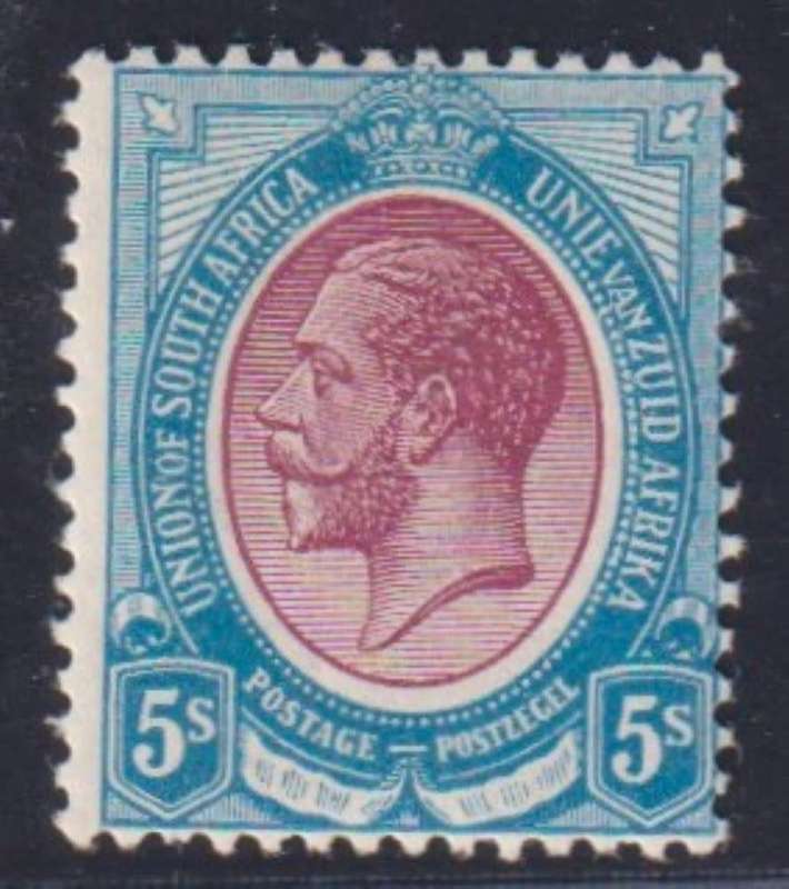 SA 1913 5/-  SUPERB MINT  - SACC 14 CV R3500