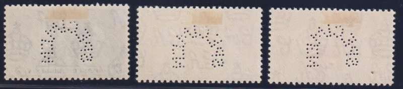 NORTHERN RHODESIA 1937 CORONATION SET PERFORATED SPECIMEN -CV R4000