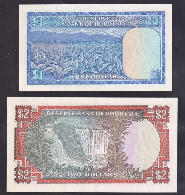 RHODESIA 1978-9 $1,2,5,10 BANKNOTES