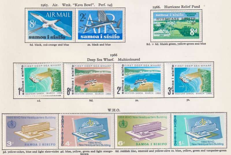 SAMOA  LOVELY HINGED MINT COLLECTION ON PAGES