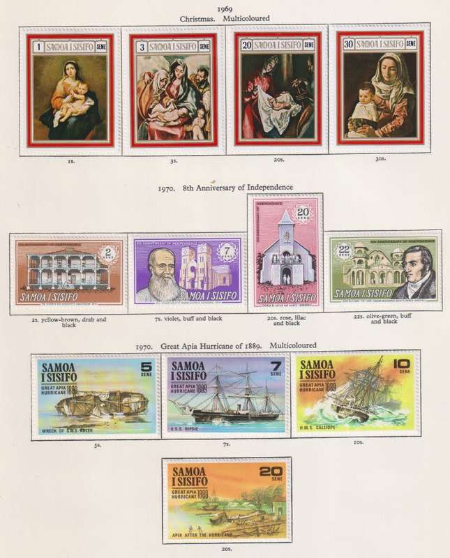 SAMOA  LOVELY HINGED MINT COLLECTION ON PAGES