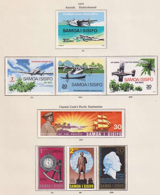 SAMOA  LOVELY HINGED MINT COLLECTION ON PAGES