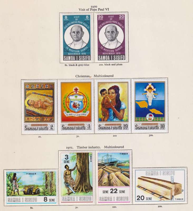 SAMOA  LOVELY HINGED MINT COLLECTION ON PAGES