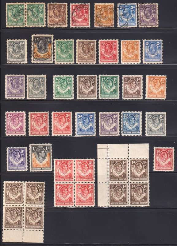 NORTHERN RHODESIA NICE MINT & USED LOT