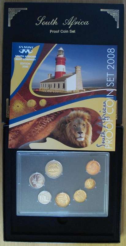 SOUTH AFRICA  2008 PROOF SET