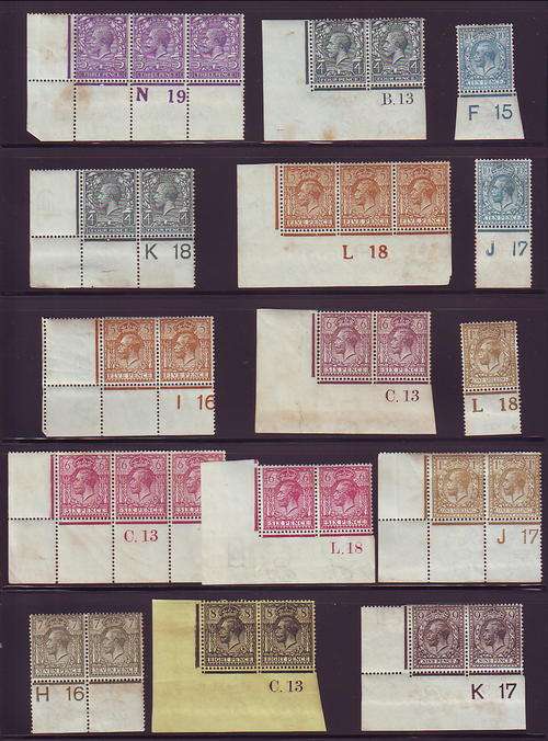 GB KGV CONTROLS MINT - NICE LOT