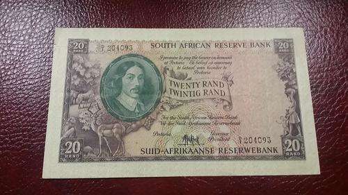 1961 TWENTY RAND NOTE - LOVELY!