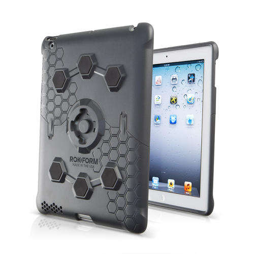 ROKFORM ROKLOCK V3 iPAD PROTECTIVE CASE + MOUNTING SYSTEM (GUN METAL)