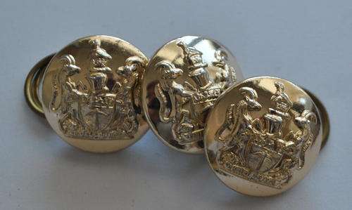 3 X ZIMBABWE LARGE TUNIC BUTTONS
