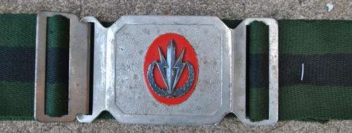 4 SOUTH AFRICAN INFANTRY SEREMONIAL BELT & BUCKLE WITH BADGE